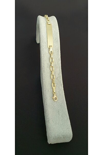 Goldlife jewellery Bebek Altın 14 Ayar Isimlikli Künye