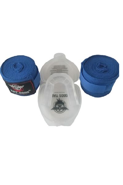 Bat2000 Bat 2000 Boxing Bandage Elastic Bandage (ζεύγος) και σετ μάσκας στόματος των 2