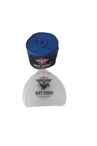 Bat2000 Bat 2000 Boxing Bandage Elastic Bandage (ζεύγος) και σετ μάσκας στόματος των 2