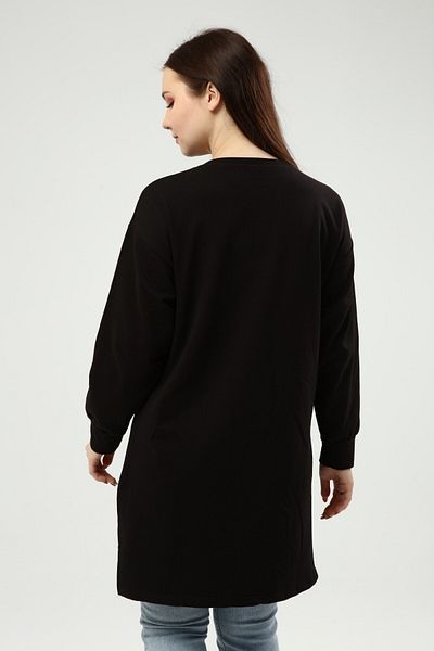 Birol Triko Women's Black Written Tunic