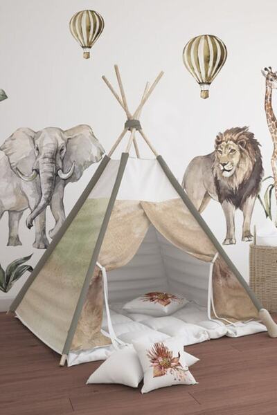 WALLHUMAN Ormanya Çocuk Odası Duvar Stickerı