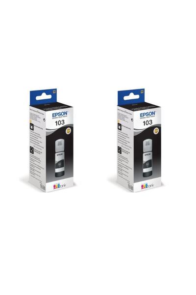 inktex Epson 103 Siyah Mürekkep Kartuş Ikili Paket L3160