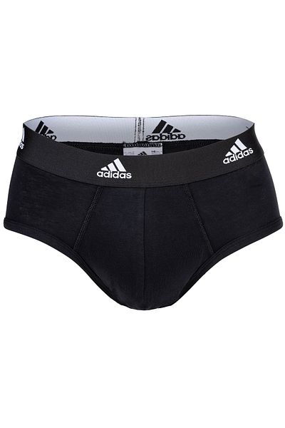 adidas Herren Slip, 6er-Pack – Textil, Active Flex Cotton, Logo, Einfarbig