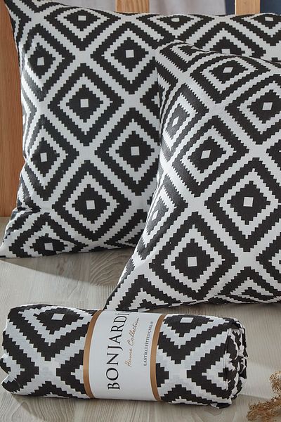 BONJARDİNHOME Double Fitted Sheet & Two Pillow Cases