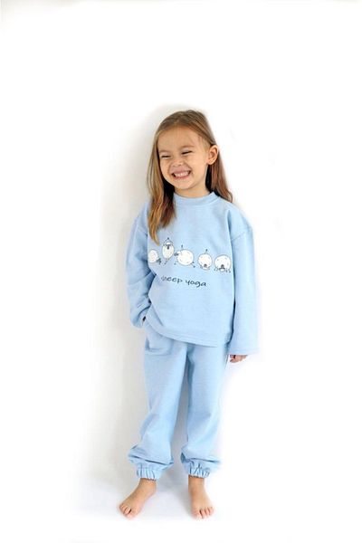 le petit sole Sheep Yoga Girl's Bottom-Top Set
