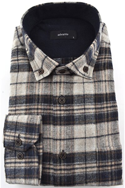 ADVANTE 2022-110 قميص شتوي كلاسيكي / بيج / ثانية