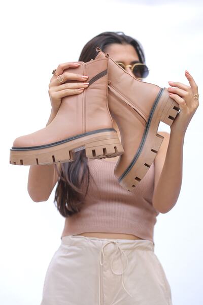 ELİT SHOES Serenity Camel Renk Kadın Postal