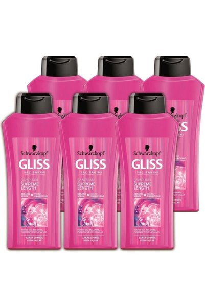 Gliss Repairing shampoo 6 x 500 ml supreme length