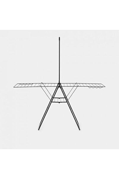 Tantitoni Mat Siyah Ekstra Askılıklı Çamaşır Kurutma Askısı-25 Metre