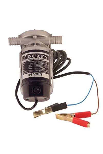 Düzey 24 Volt 3/4'' Hortum Çıkışlı Dıştan Çekme Mazot Aktarma(SIVI TRANSFER) Pompası (SU,SÜT,YAĞ)