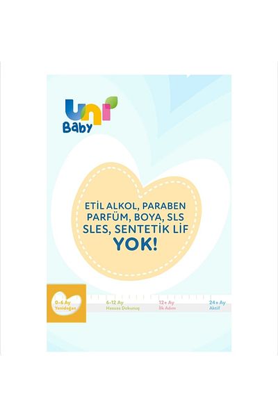 Uni Baby Newborn Baby Wet Wipes 0-6 Months 18X40 Pieces