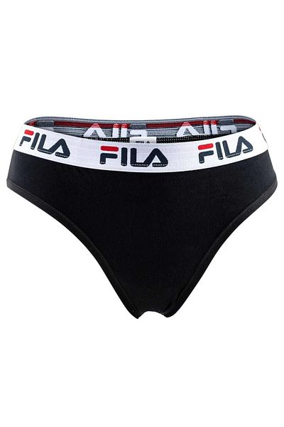 Fila Damen Brezilya Slip - Lateks, Logo-Bund, Pamuklu Streç, Einfarbig, XS-XL