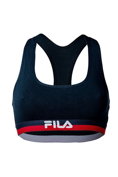 FILA Damen Bustier - BH, Sport-BH, Racerback, Cotton Stretch, einfarbig, XS-XL