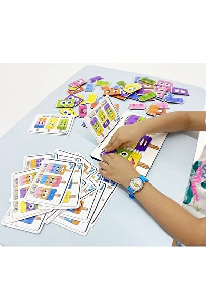 n-smart الآيس كريم المجنون الملون - بطاقات عاطفية لمرحلة ما قبل المدرسة، تعليمية وممتعة