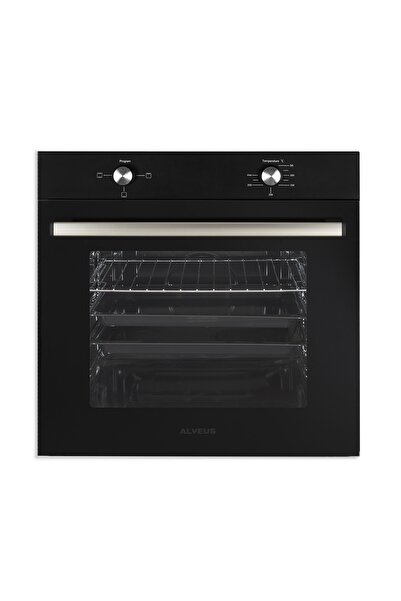 Alveus Şelale Siyah 2'li Ankastre Set (fırın+davlumbaz)