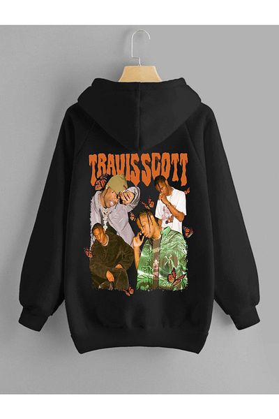 DEEPSENCE Unisex Hooded Sweatshirt Travis Back Print