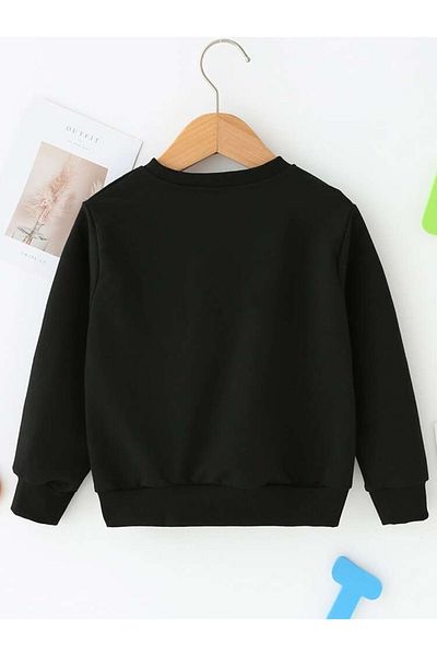 My Blog Kids Tom Oversize Black Oversize Sweatshirt