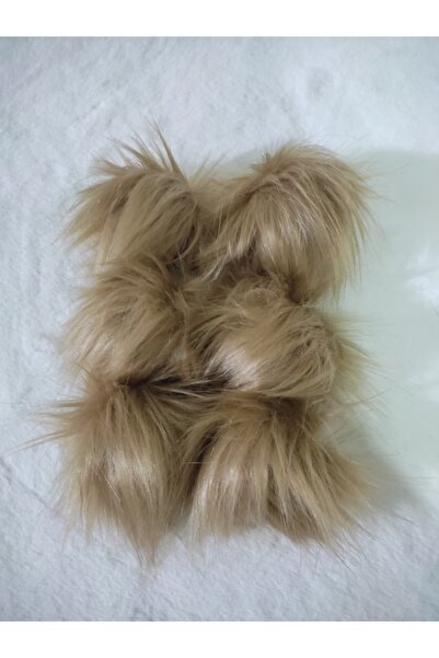 damlakids Ponpon 8 Adet 10 Cm Bere Anahtarlık Ve Patik Için Camel