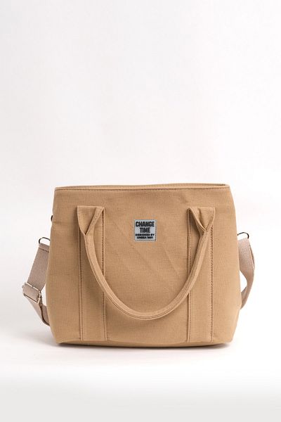 Çantacımstore Women's Double Eyed Canvas Bag Beige