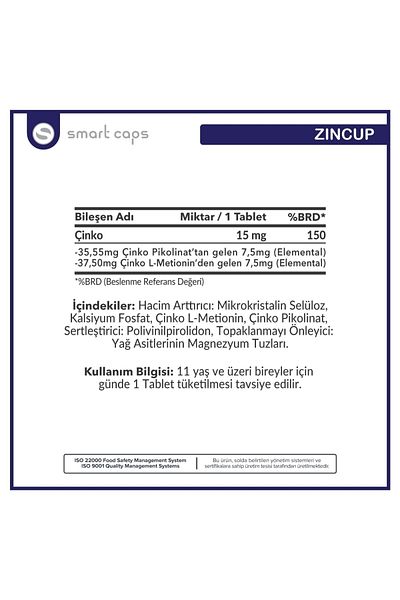 Smartcaps Zincup 60 Tablets