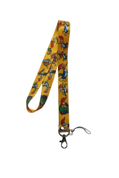 DODO BONE Woodpecker Card Strap Rope; Collar Strap Rope, Neck Strap, Phone Strap Bracket and Red Plastic Card,
