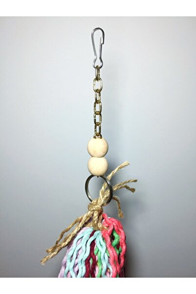 Ciko Kafes Colorful Parrot Toy with Chain