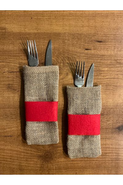 Bukiro Wicker Red Set of 2 Red Presentation Case Cutlery Table Set