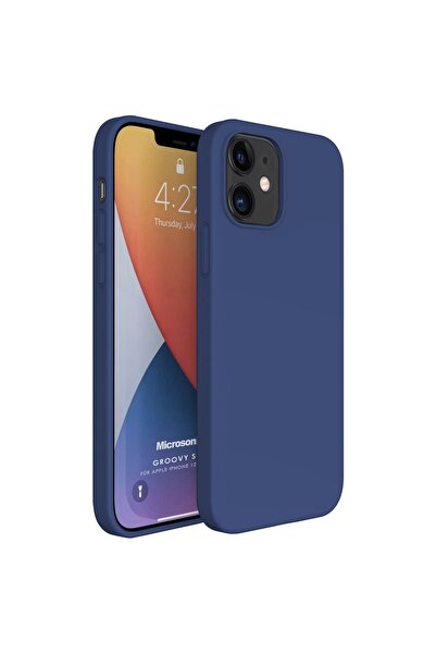 Microsonic Iphone 12 Mini Kılıf Groovy Soft Lacivert