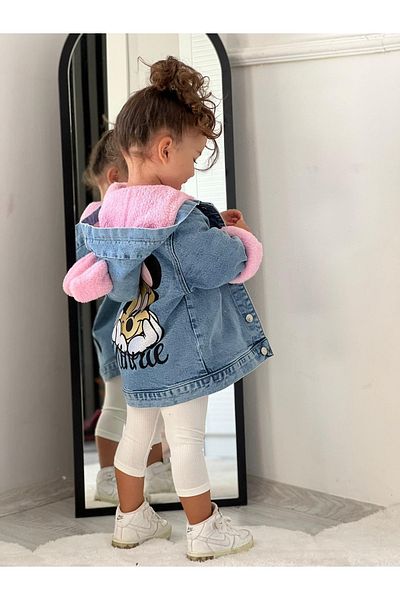 BEBEK VE ÇOCUK MODASI BY ESİN ARAÇ Palton din denim pentru fete Welsoft