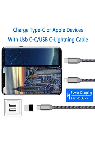 Grc Accessory Iphone 11 12 13 14 Uyumlu Yeni Nesil Type-c To Usb Dönüştürücü Şarj Başlık Dönüştürücü Otg
