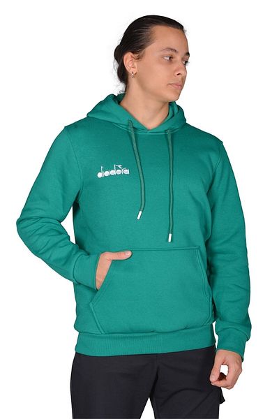 Diadora Bergamo - Мъжки спортен суитшърт от зелен памук - Ddber1030016
