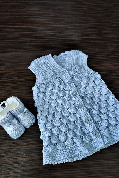 Çt Çeyizci Tekstil Baby Vest Knitwear Baby Bow Booties Gift