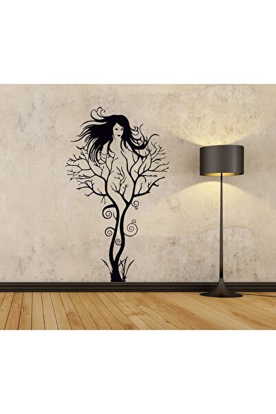 Melek Pazarı 30 X 50 Cm - Ağaç Kadın Duvar Sticker