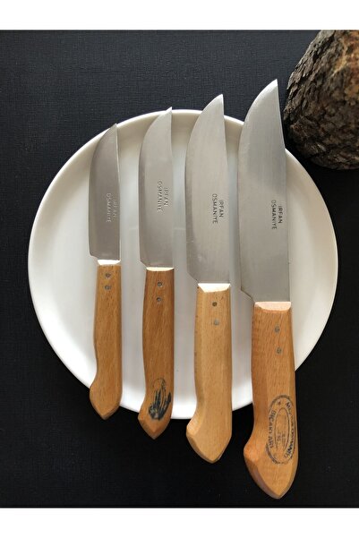 Osmaniye Local Handmade 4-Piece Vegetable Fruit Meat Knife Set