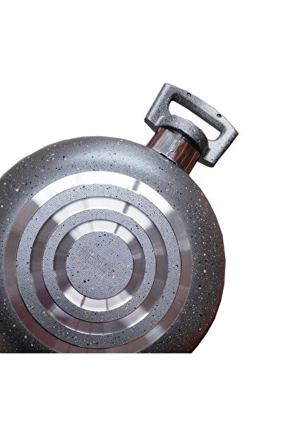 Mehtap Granite Pan Set 3 Pieces Granite Egg Pan with Glass Lid