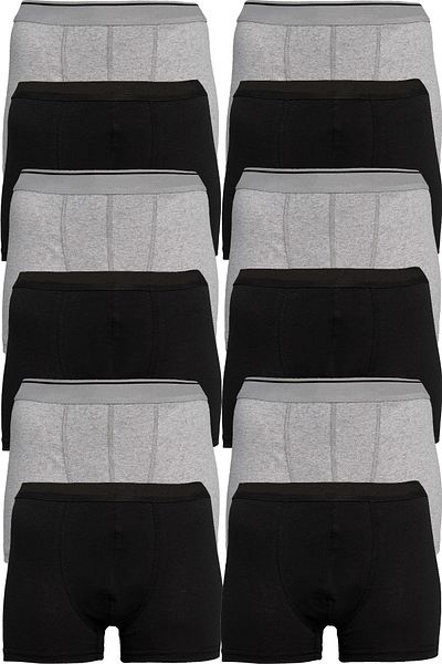 Meren Underwear Pack of 12 Economical Mixed Color Cotton Lycra Men's Boxers