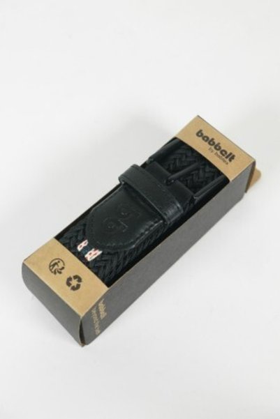 Kravatistan Black Elastic Mesh Belt