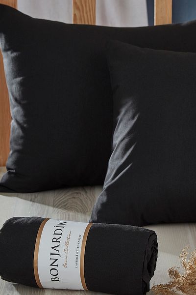 BONJARDİNHOME Διπλό Ελαστικό Σεντόνι & Δύο Μαξιλαροθήκες