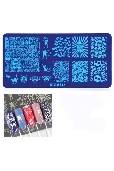 Beauty Box Nail Art Stampa Plakası Tırnak Stampası Tırnak Süsleme Baskı Tabak...