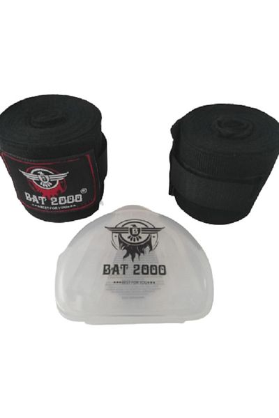 Bat2000 Bat 2000 Bandaj de box Bandaj elastic (pereche) și set de 2 mănuși de protecție pentru gură