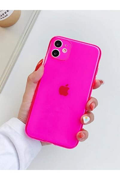Molly Iphone 11 Neon Pembe Spica Silikon Kılıf
