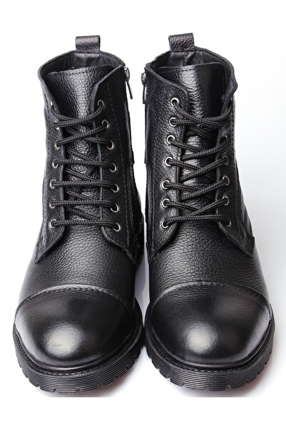 DETECTOR Genuine Leather Inside Full Fur Cold Resistant Non-Slip Sole Men's Boots Hs402