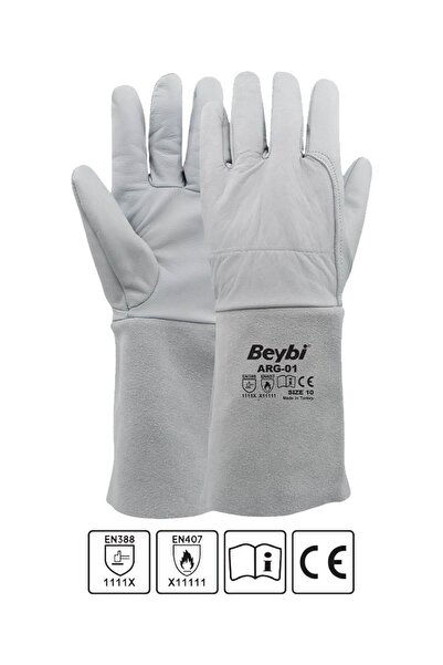 Beybi Arg-01 Gri Argon Kaynakçı Iş Eldiveni 10 Beden