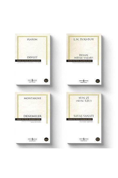 TÜRKİYE İŞ BANKASI KÜLTÜR YAYINLARI Dünya Klasikleri En Çok Okunan 4 Kitap Set