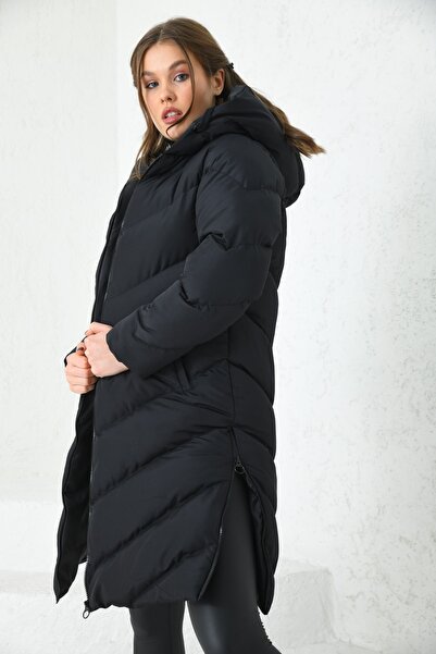 VOLT CLOTHİNG Μπουφάν με κουκούλα με φερμουάρ στο πλάι