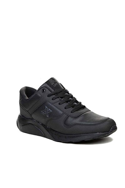 LUTTOON 4039.g Black Leather Fashion Sneakers - Size 36-39 Shoes