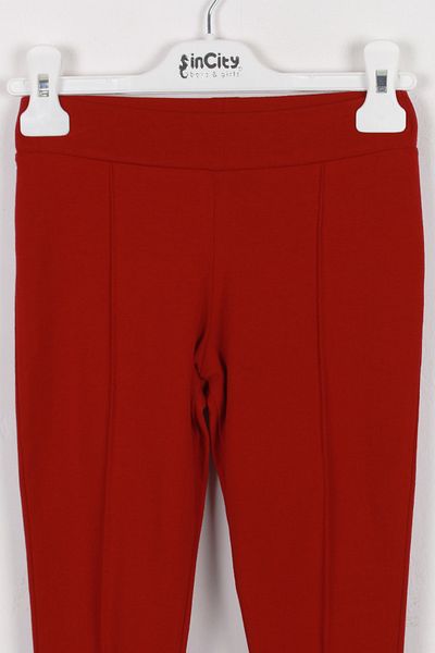 incity Girl's Burgundy Front Striped Tights