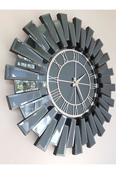 AYNA DENİZİ Güneş Twins Silver Smoked Model Gümüş Füme Renk 70 Cm Dekoratif A...