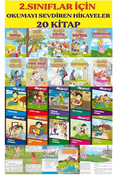Dr.BOOK 2. Sınıf 20 Adet Okumayı Sevdiren Hikaye Seti & Birgün Ödev Birgün Hi...