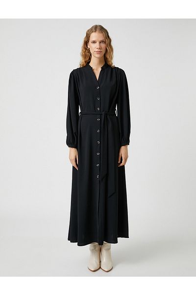 Koton Kleid - Schwarz - Blusenkleid